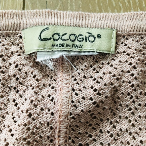 Cocogio Made in Italy Lace Summer Top in Soft Pink - Picture 7 of 9